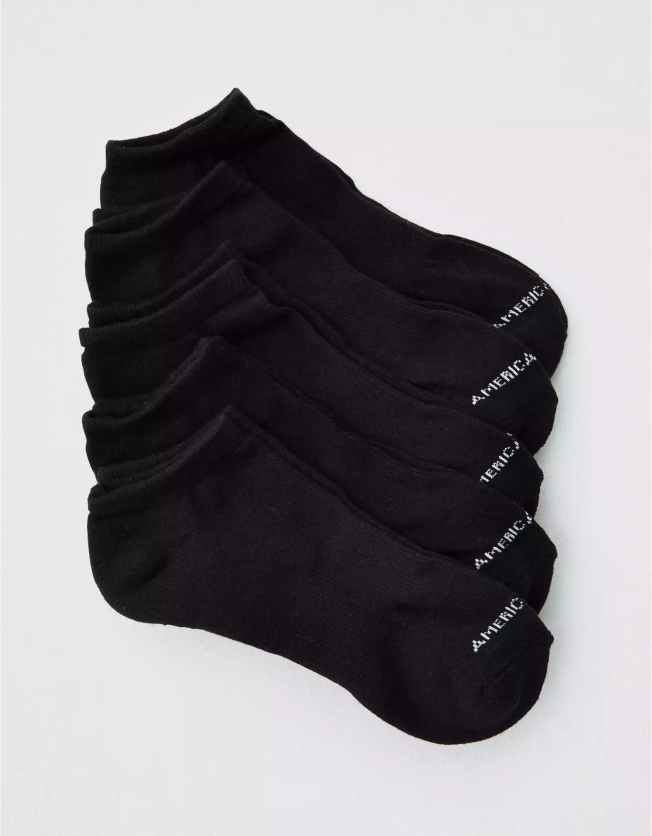 Chaussettes American Eagle AEO Low Cut 5-Pack Noir Homme | JDQ-27519636